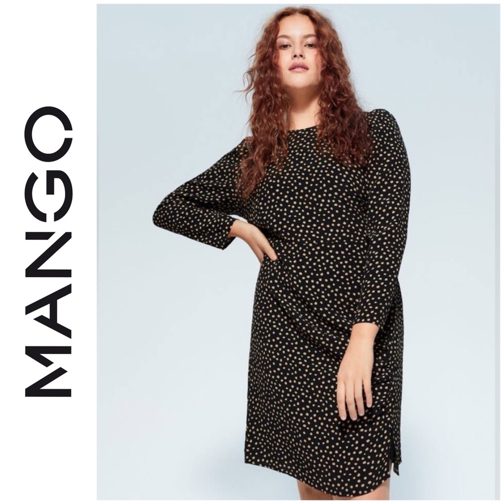 Violeta by Mango Printed Midi Dress